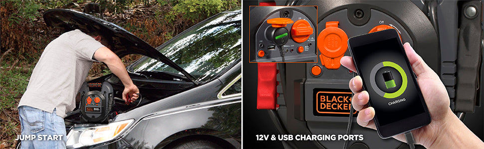 Black & Decker Boîtier de démarrage 600/300A (J312B)