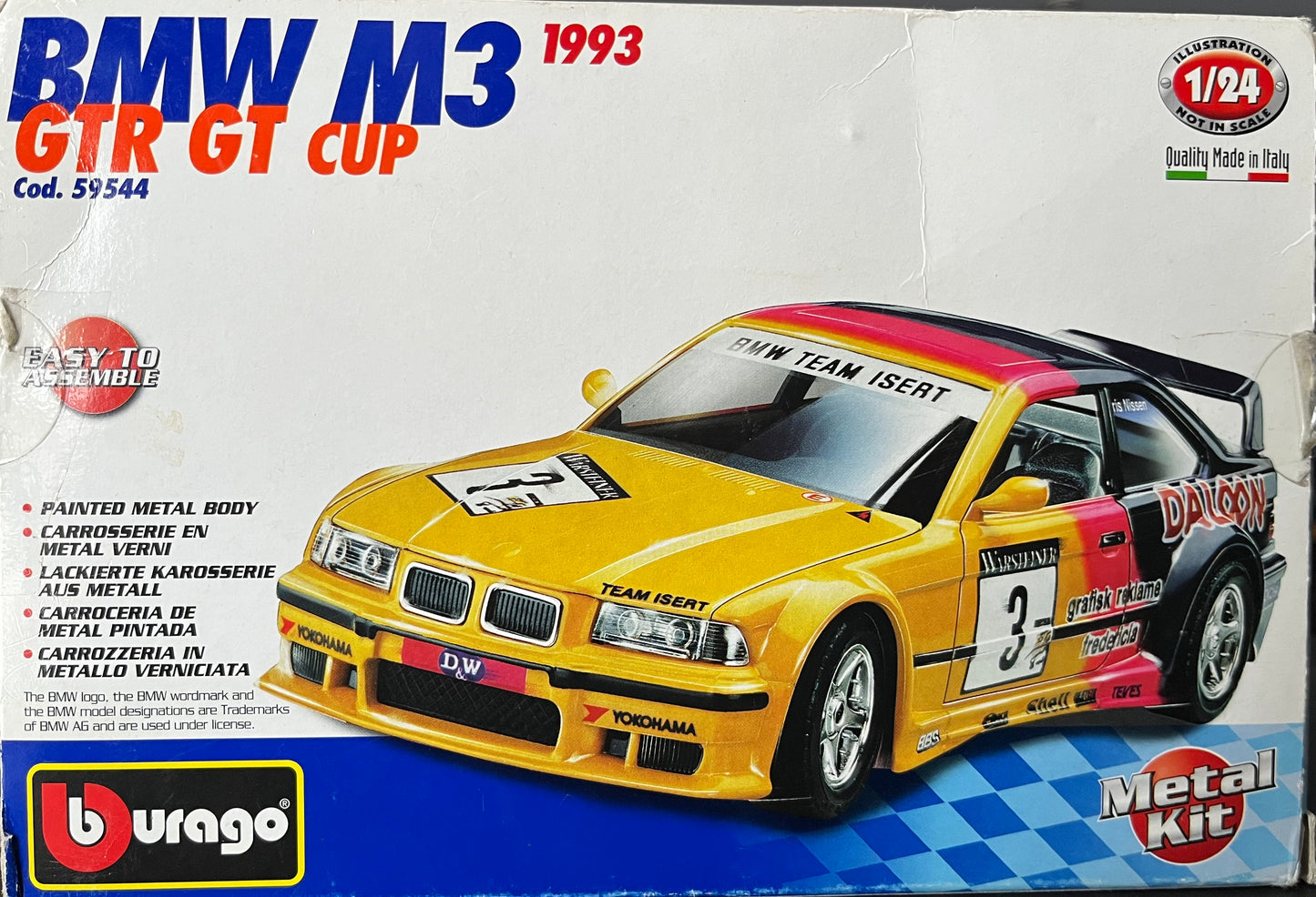 BBurago BMW M3 GTR GT Cup 1993 (59544)