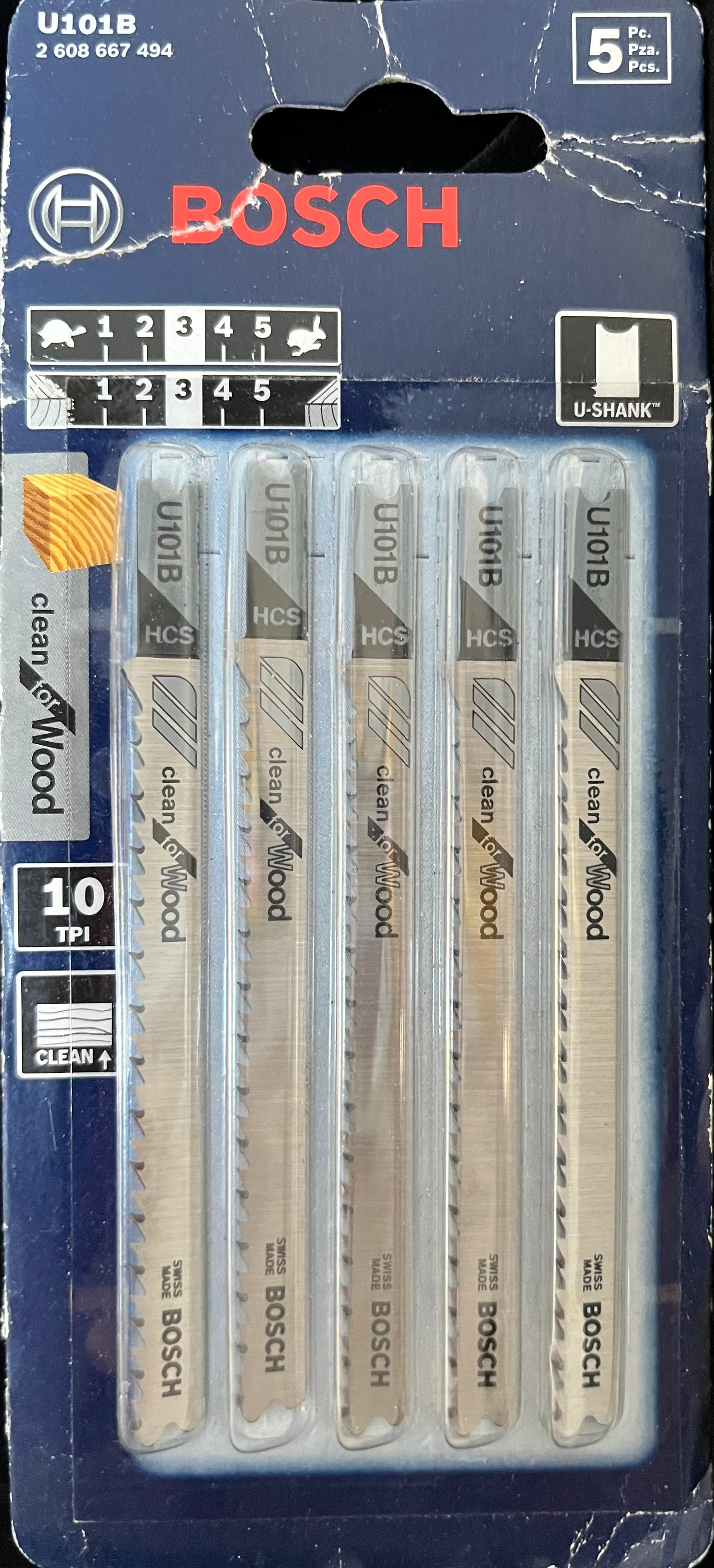 BOSCH Lame de scie sauteuse (U101B)