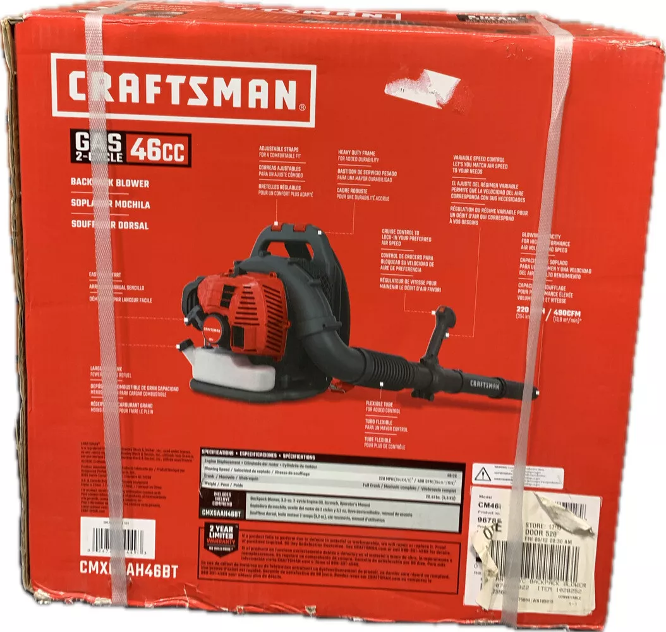 CRAFTSMAN Souffleur à feuilles à dos à essence (CMXGAAH46BT)