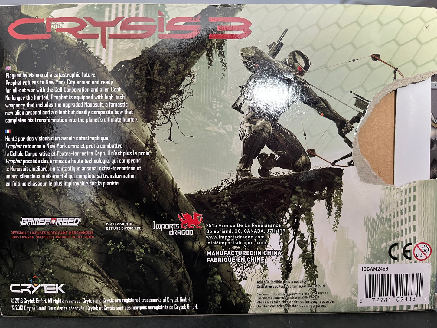 Gameforged Crysis 3 Prophet Buste de collection