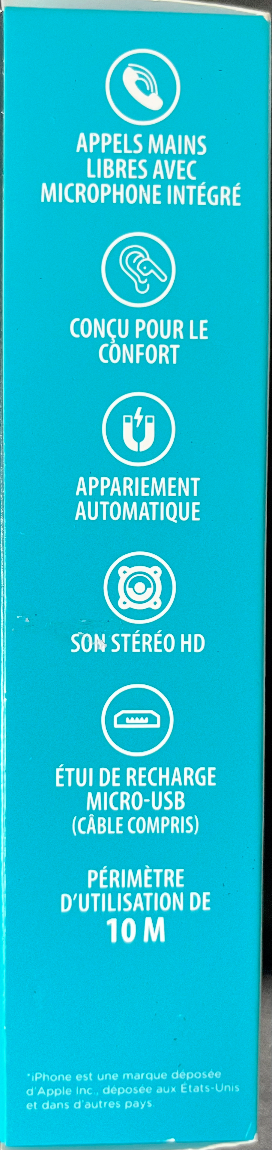 CT TEK Écouteurs Stéréo Bluetooth