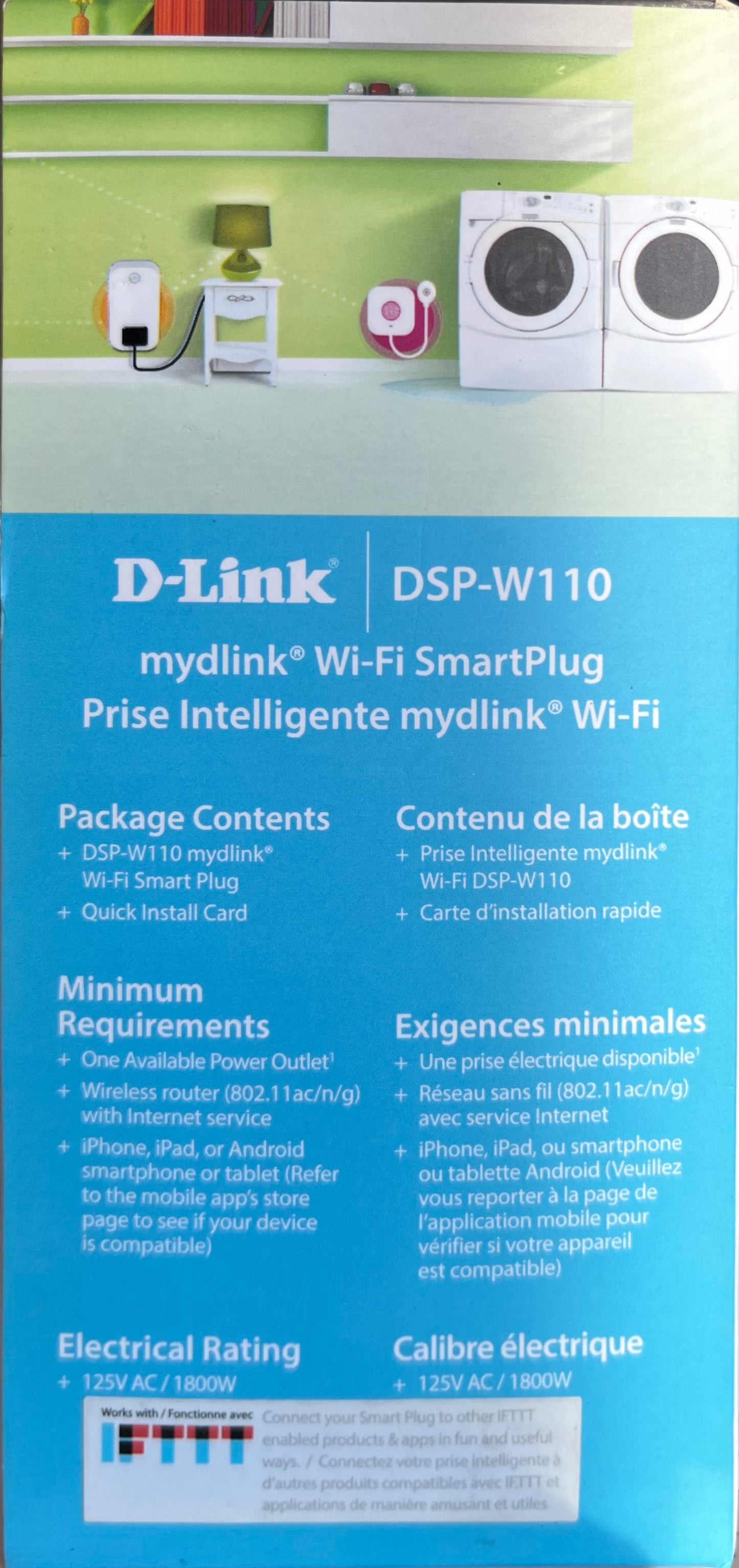 D-Link mydlink Wi-Fi Smart Plug (DSP-W110)