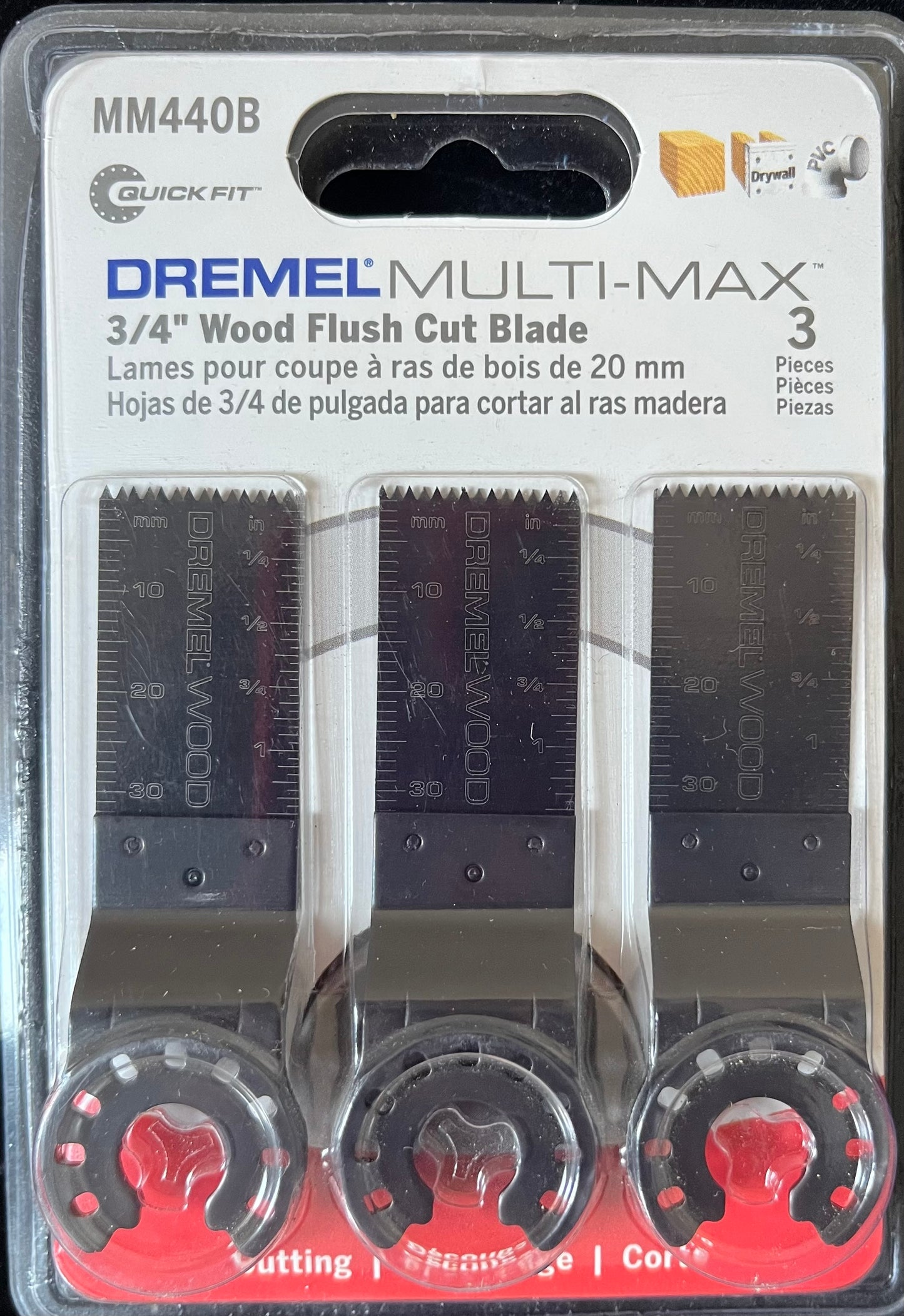 DREMEL Lames pour coupe à ras de bois 3/4" (MM440B)