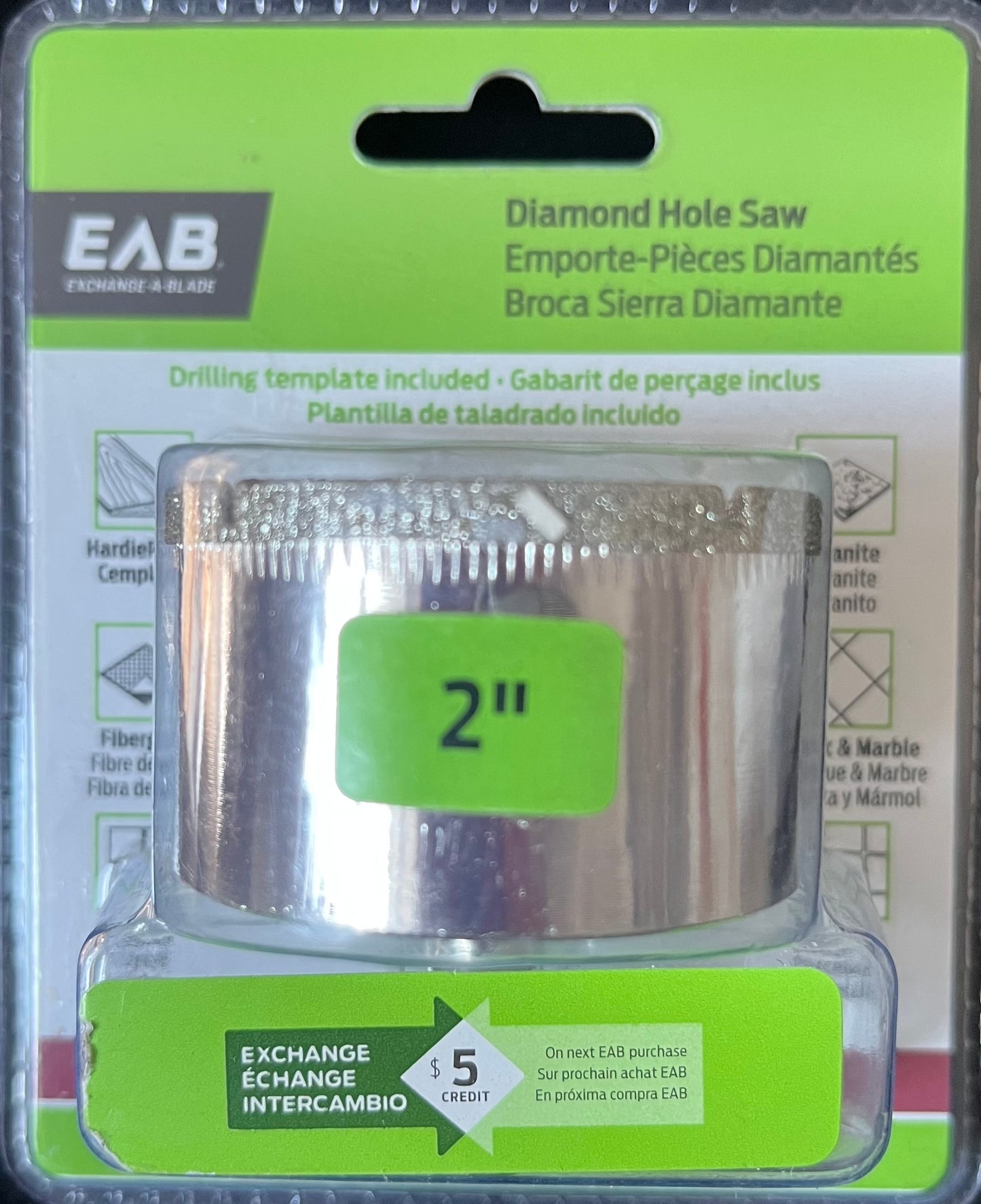 EAB Diamond Grit Hole Saw 2" (3056082)