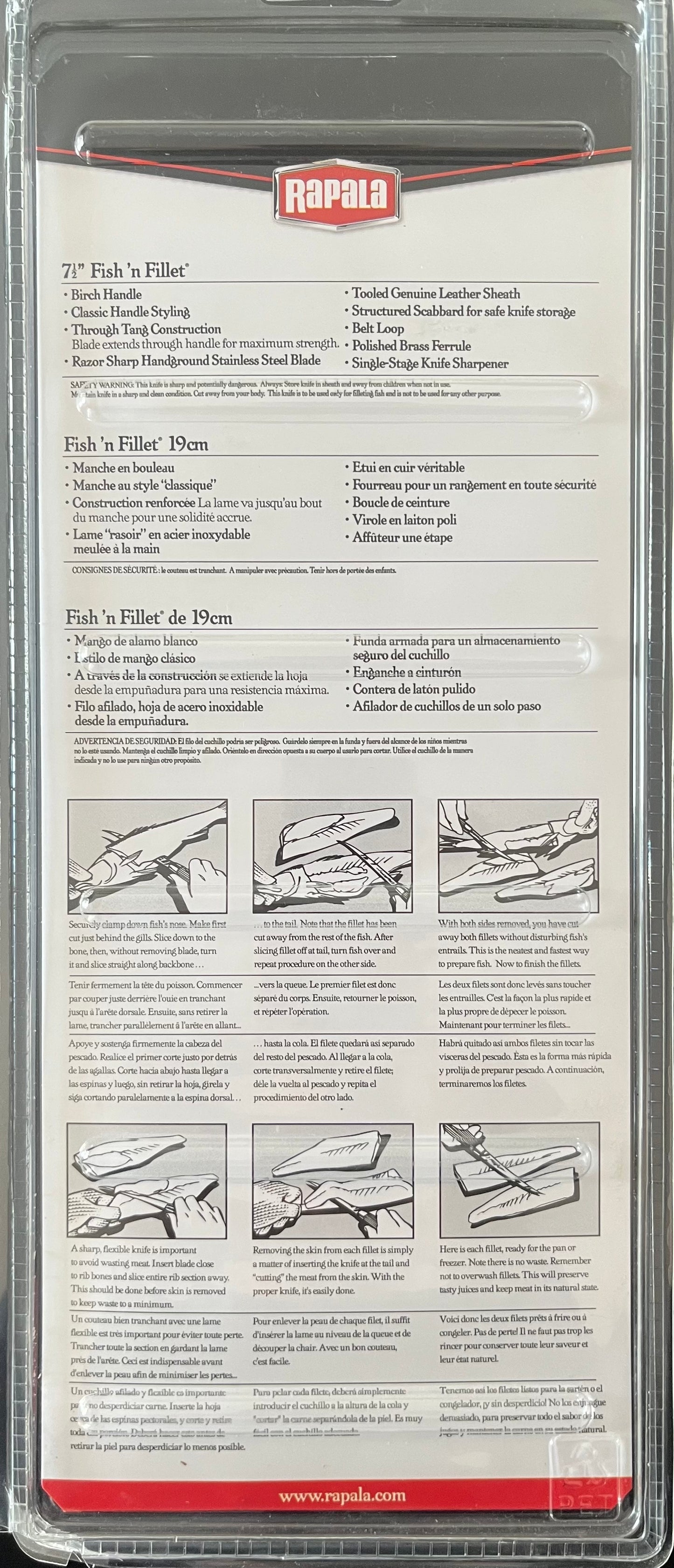 Rapala Couteau à filet 7-1/2" (BPFNF7SH1)