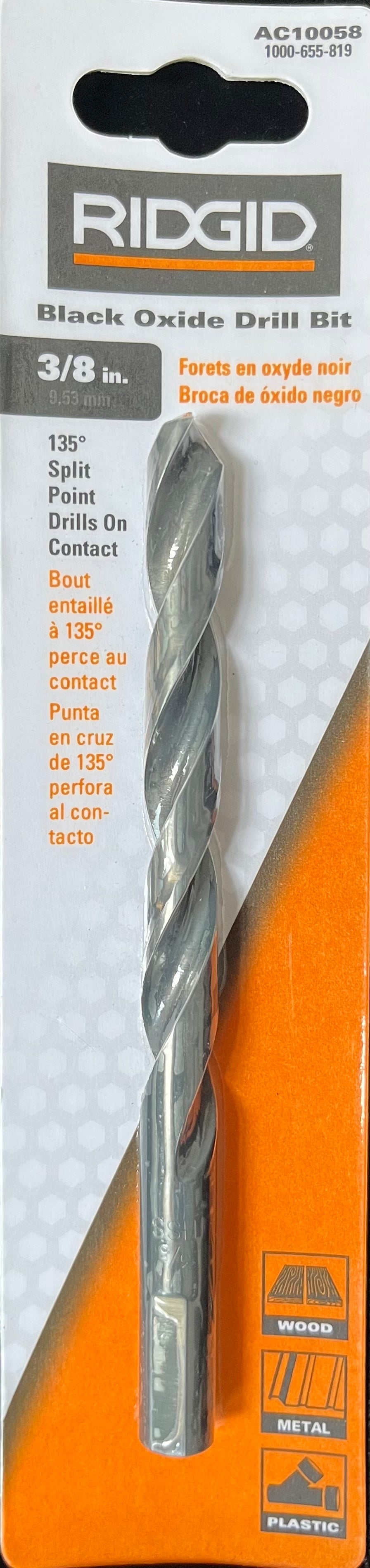 RIDGID Black Oxide Drill Bit 3/8" (AC10058)