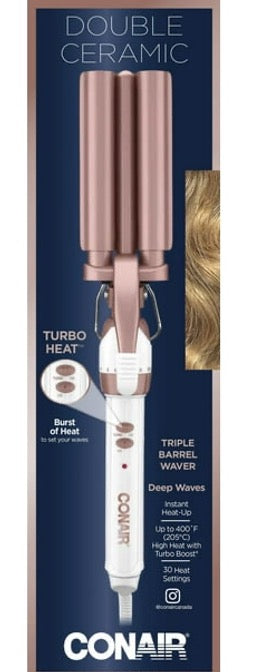 Conair Triple Barrel Deep Wave Curling Iron