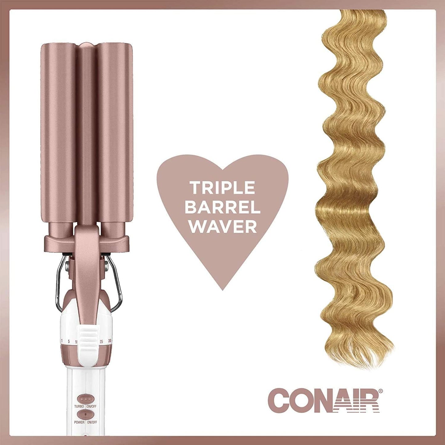 Conair Triple Barrel Deep Wave Curling Iron