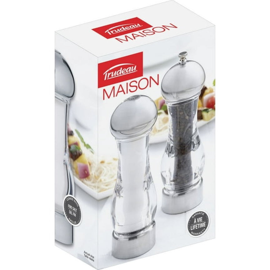 Trudeau Moulin à poivre et salière Brio