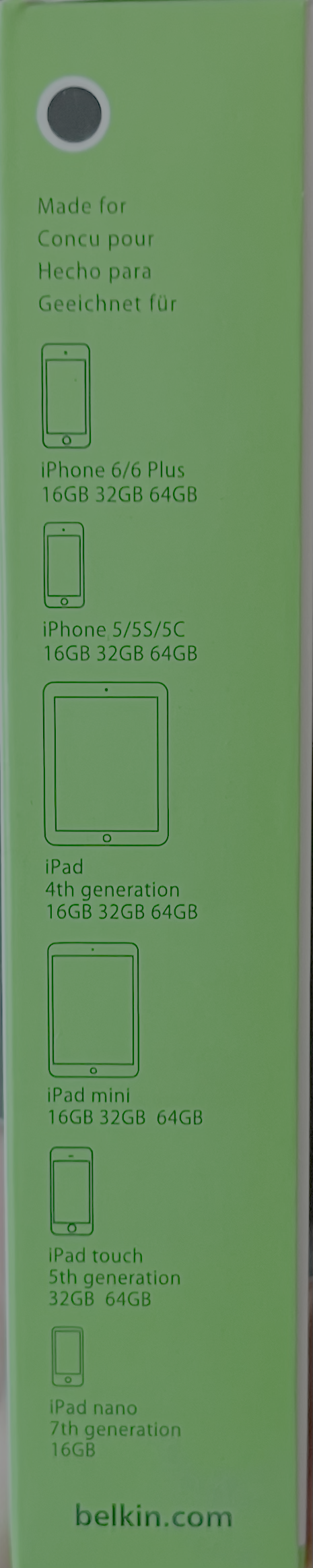 Belkin Câble charge 4' USB Lightning