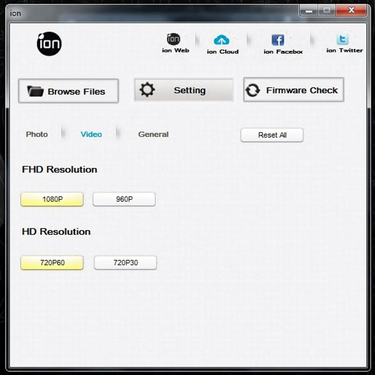 ION Air Pro 2 Caméra Vidéo HD de Sport