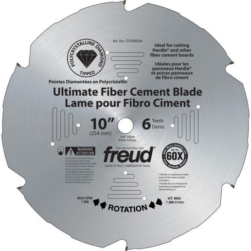 Freud Lame en fibrociment Ultimate 10" (FRE-D1006DHC)