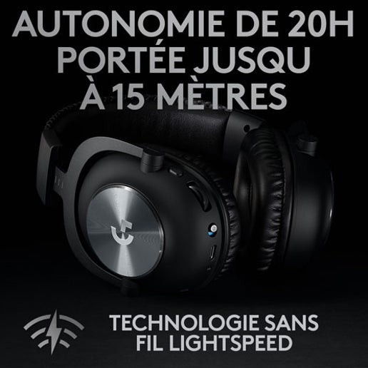Logitech G PRO X DTS Casque de jeu supra-auriculaire Bluetooth