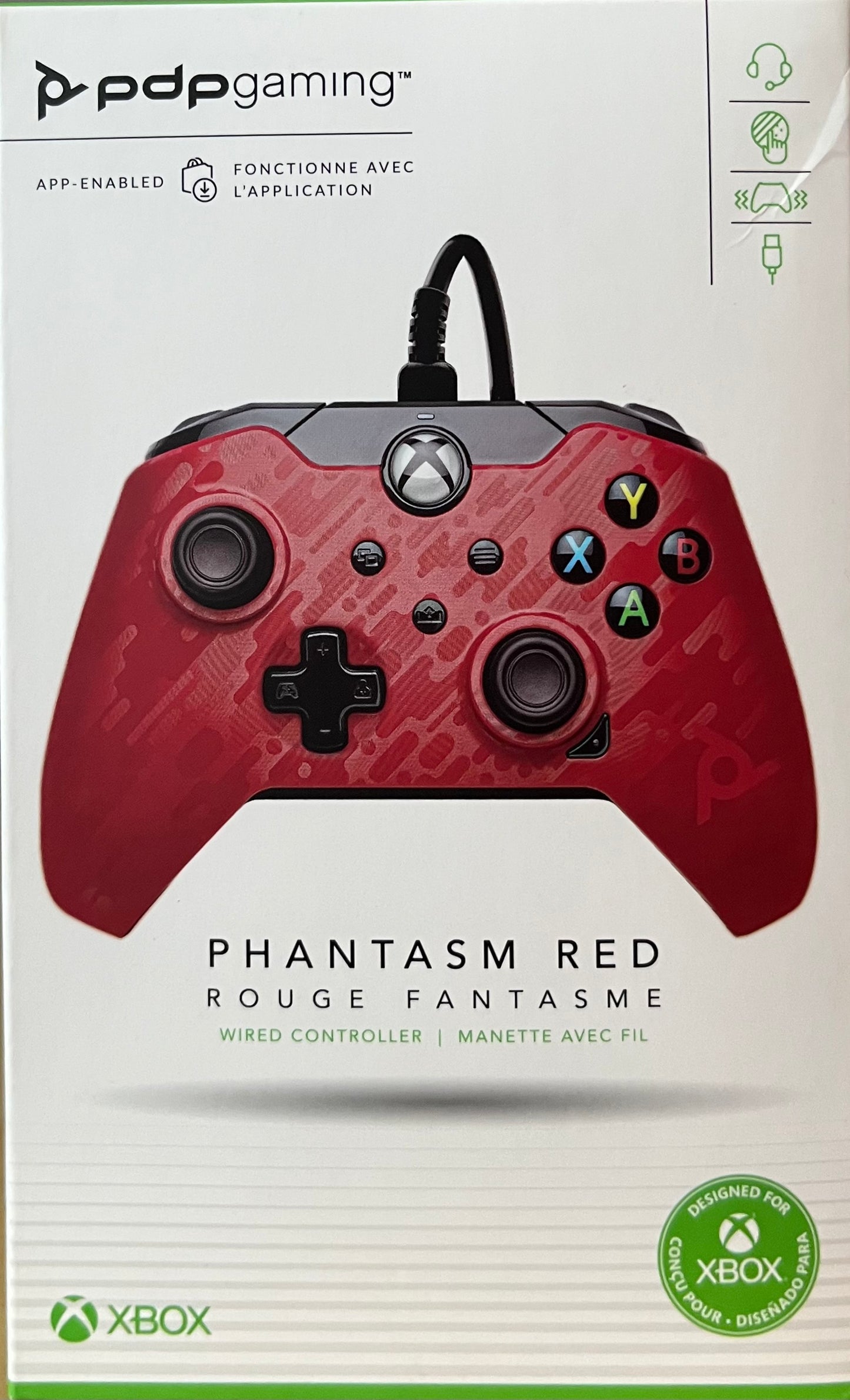 pdp gaming Manette avec fil pour Xbox (049-012-CMRD-1)