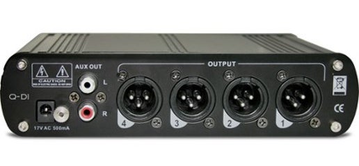 Sm Pro Audio Q-DI Boîte de direct et mixeur de ligne 4 canaux