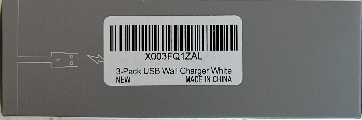 USINFLY Lot de 3 Blocs charge Mural Double Ports
